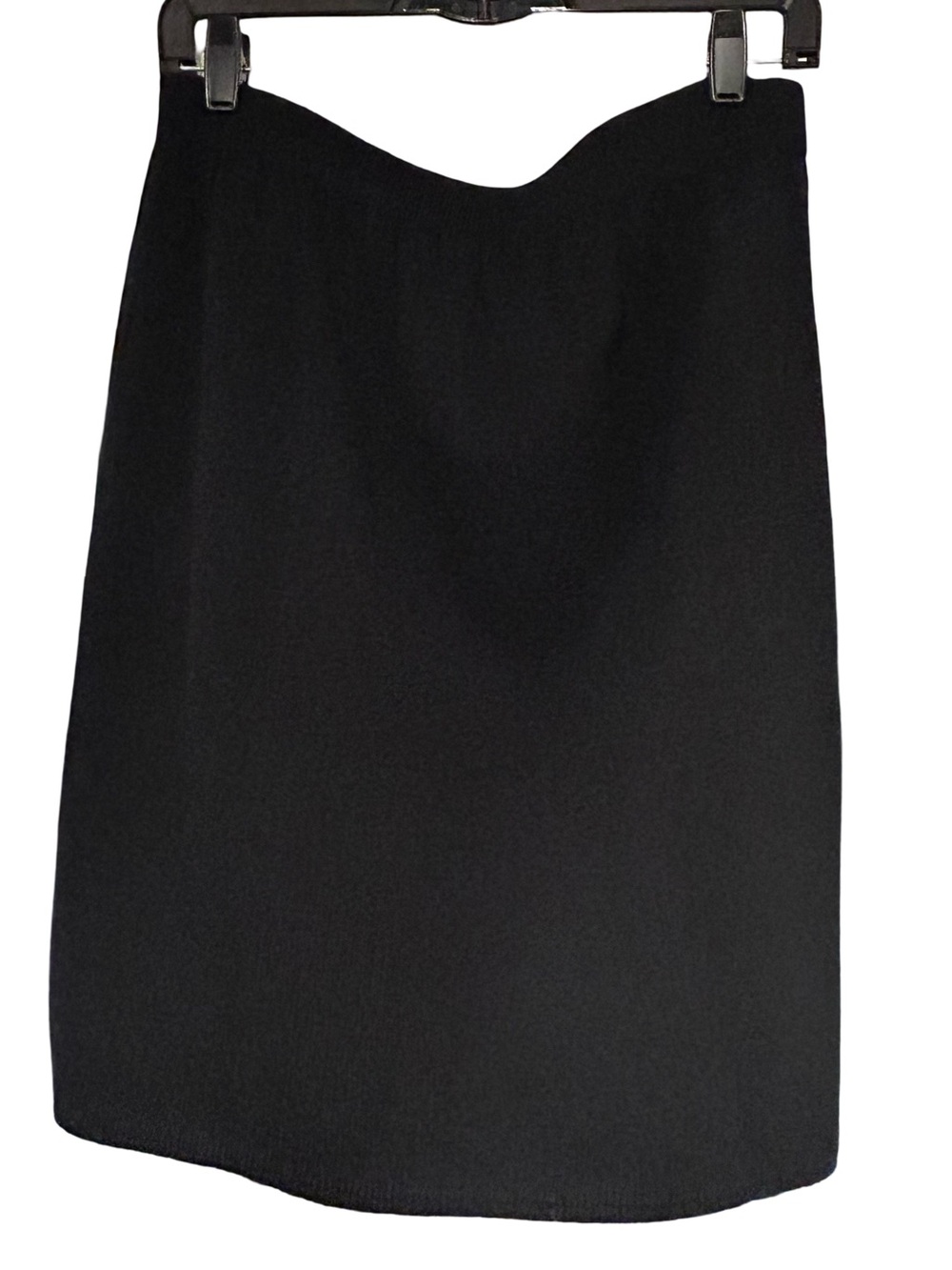 St. John Black Knit Mini Skirt